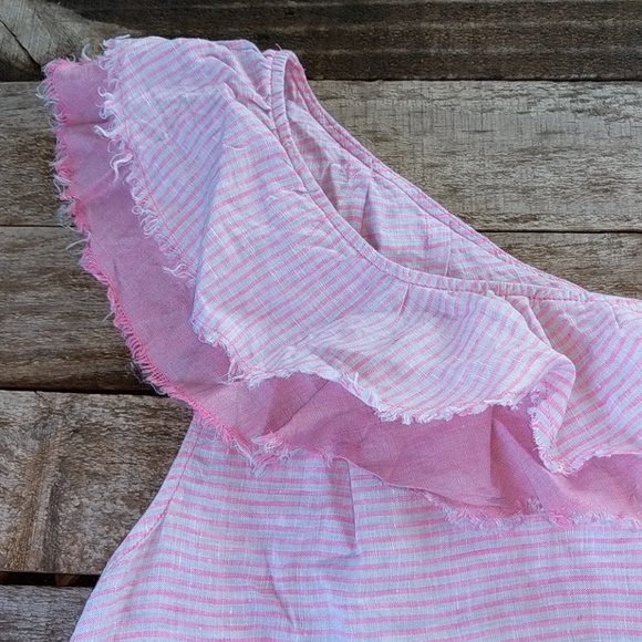 Anthropologie Holding Horses Ruffled Linen top - Picture 4 of 7